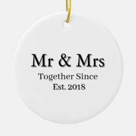 Adorno De Cerámica Año de establecimiento Pareja Personalizada Modern