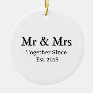 Adorno De Cerámica Año de establecimiento Pareja Personalizada Modern