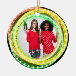 Adorno De Cerámica Año de las luces de los Navidades de Hula Hoop, ci