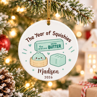 Adorno De Cerámica Año de Navidad para niños Squishies