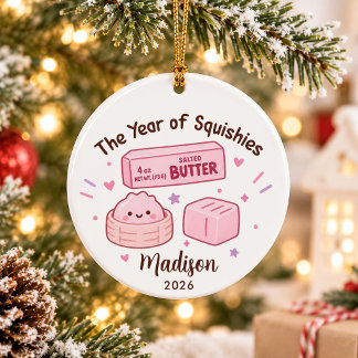 Adorno De Cerámica Año de Navidad para niños Squishies