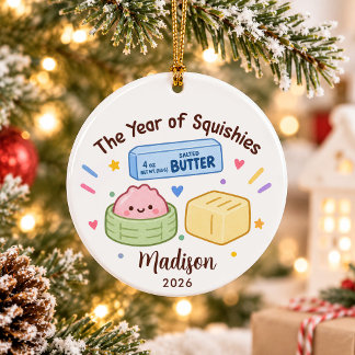 Adorno De Cerámica Año de Navidad para niños Squishies
