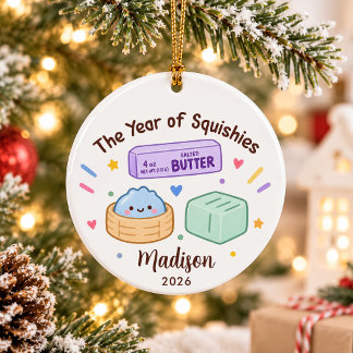 Adorno De Cerámica Año de Navidad para niños Squishies