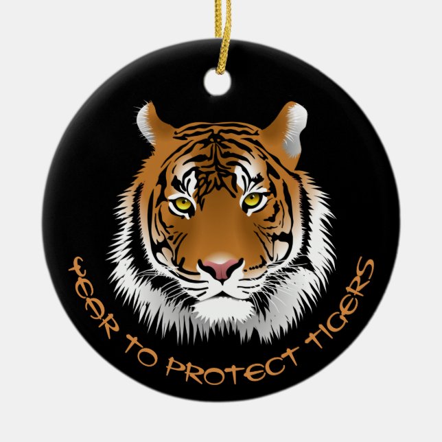 Adorno De Cerámica Año de protección de los tigres 2022 (Frente)
