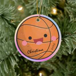 Adorno De Cerámica Año del Adorable Baloncestista Kawaii