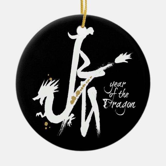 Adorno De Cerámica Año del dragón (Frente)