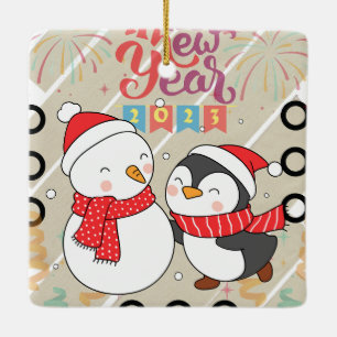 ADORNO DE CERÁMICA AÑO NUEVO HEARTSTOPPER