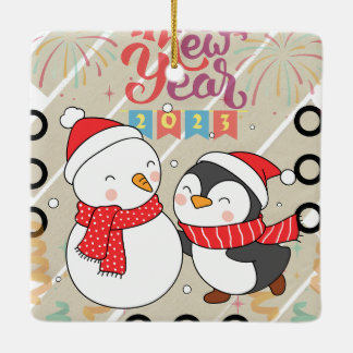 ADORNO DE CERÁMICA AÑO NUEVO HEARTSTOPPER