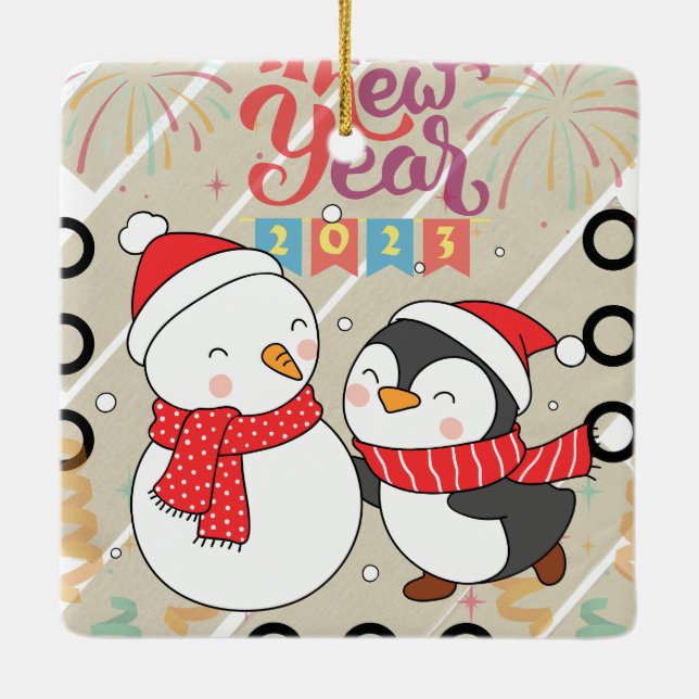 ADORNO DE CERÁMICA AÑO NUEVO HEARTSTOPPER (Reverso)