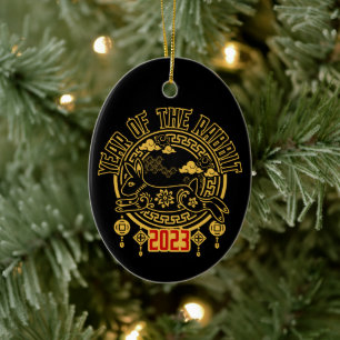 Adorno De Cerámica Año nuevo lunar chino del conejo