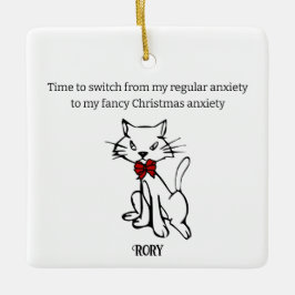 Adorno De Cerámica Ansiedad de los Navidades de moda