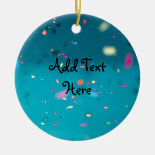 Adorno De Cerámica Antecedentes de la celebración de Confetti