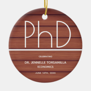 Adorno De Cerámica Antecedentes de la madera de la graduación de doc