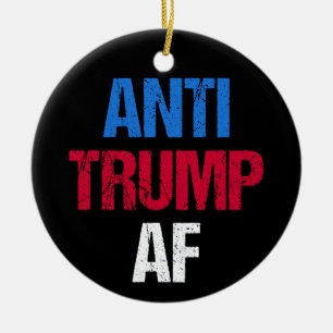 Adorno De Cerámica Anti-Trump AF
