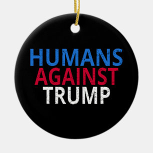 Adorno De Cerámica Anti-Trump - Humanos Contra Trump