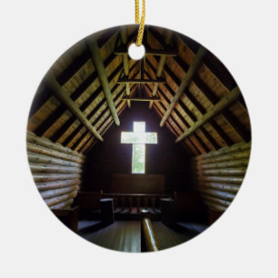 Adorno De Cerámica Antigua iglesia de madera