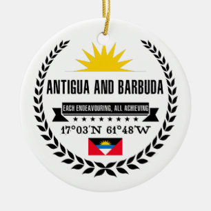 Adorno De Cerámica Antigua y Barbuda
