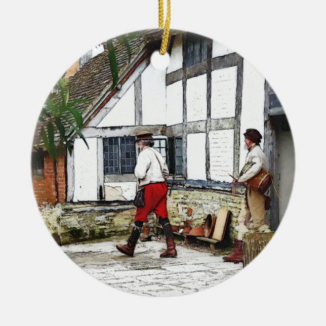 ADORNO DE CERÁMICA ANTIGUO INGLATERRA (Frente)