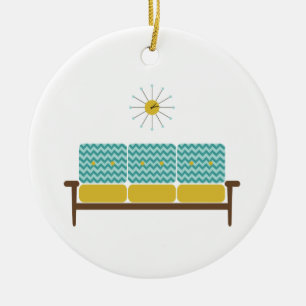 Adorno De Cerámica Antiguo Sofá