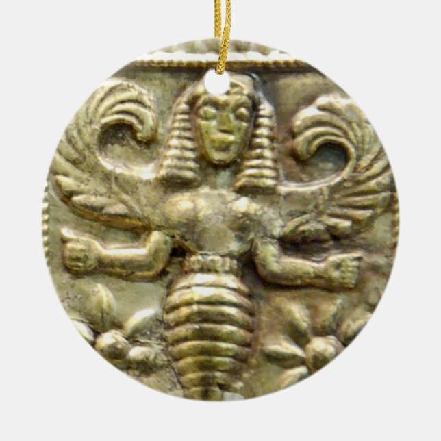 ADORNO DE CERÁMICA ANTIQUE GREEK HONEY BEE GODDESS (Frente)