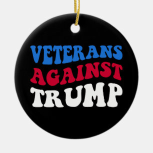 Adorno De Cerámica AntiTrump - Veteranos contra Trump II