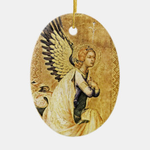 Adorno De Cerámica ANUNCIACIÓN ANGEL Magia De Navidades