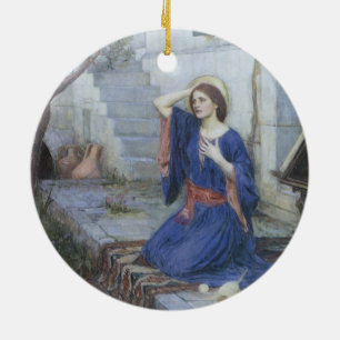 Adorno De Cerámica Anunciación de John William Waterhouse