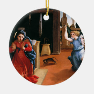 Adorno De Cerámica ANUNCIACIÓN DE RECANATI de LORENZO LOTTO