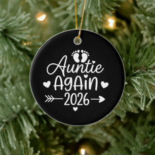 Adorno De Cerámica Anuncio de embarazo de Auntie Again 2026