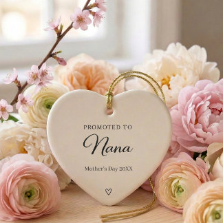 Adorno De Cerámica Anuncio de Embarazo del Día de la Madre Nana