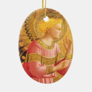 ADORNO DE CERÁMICA ANUNCIO EN NAVIDADES DE ROJO