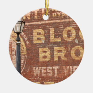 Adorno De Cerámica Anuncios en el lado de la construcción