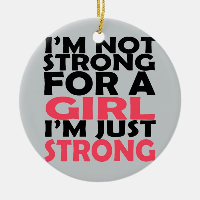 Adorno De Cerámica Apenas fuerte (Frente)