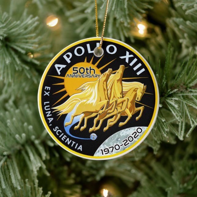 Adorno De Cerámica Apollo 13 50th Anniversary 1970 - 2020 (Árbol)