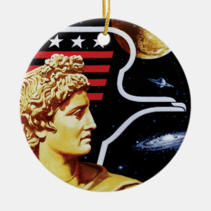 Adorno De Cerámica Apollo 17 NASA Mission Patch Logo