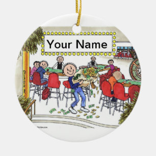 Adorno De Cerámica Apostador - Hombre