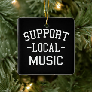 Adorno De Cerámica Apoya la Música Local