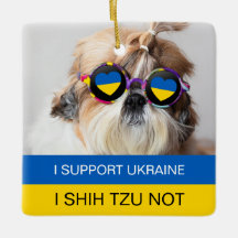 Apoyo a Ucrania Yo Shih Tzu No es la bandera del c