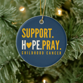 Adorno De Cerámica apoyo al cáncer infantil esperanza oraciones Ornam
