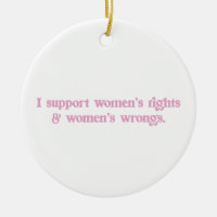 Apoyo los derechos y los errores de las mujeres Fe