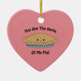 Adorno De Cerámica Apple de mi pastel