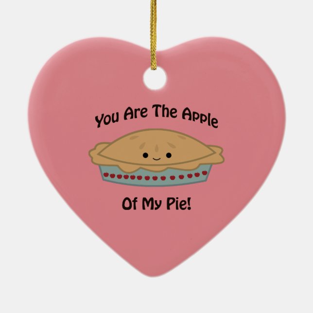 Adorno De Cerámica Apple de mi pastel (Atrás)
