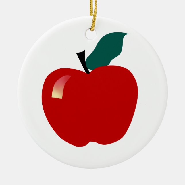 Adorno De Cerámica Apple, educación (Frente)