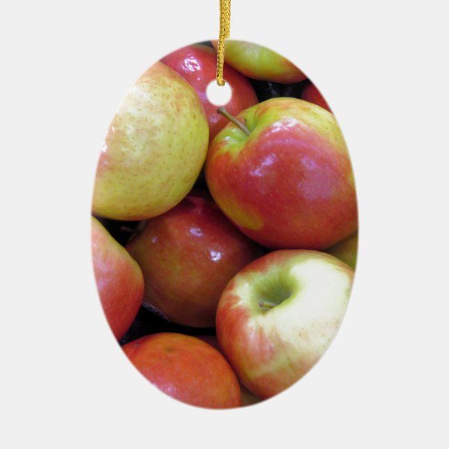 Adorno De Cerámica Apples (Frente)