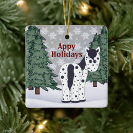 Adorno De Cerámica Appy Holidays Appaloosa Horse