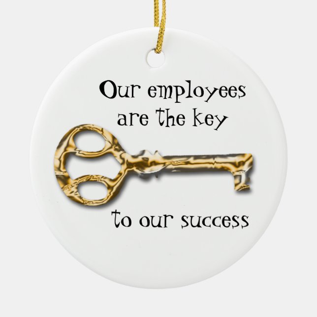 Adorno De Cerámica Apreciación de Empleados Oficina de Negocios Graci (Frente)