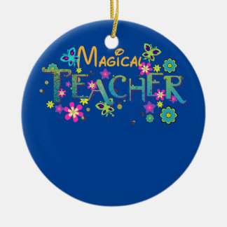 Adorno De Cerámica Apreciando al profesor mágico animado musical