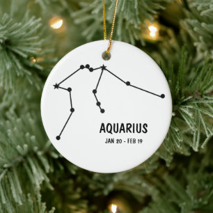 Adorno De Cerámica Aquarius Ornament