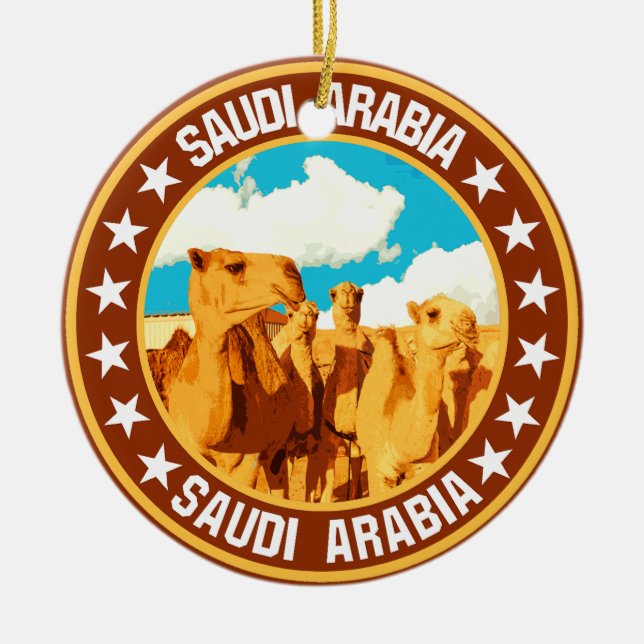 Adorno De Cerámica Arabia Saudita (Frente)
