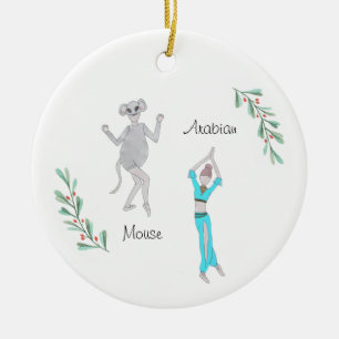 Adorno De Cerámica Arábigo/Ratón Nutcracker de personalizable